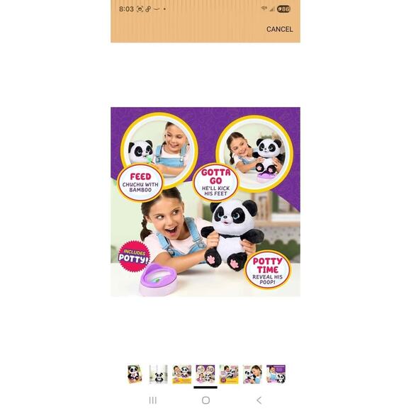 NIB Little Live Pets My Baby Talking Panda ChuChu with 50+ Sounds - Picture 4 of 9